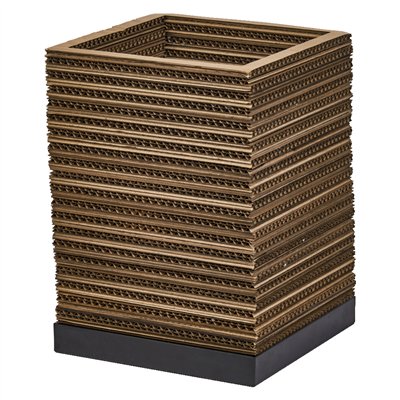 Decor Cardboard Square Table E27 Brown