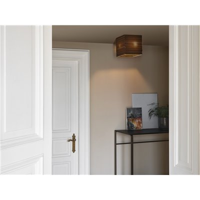 Decor Cardboard Square Ceiling E27 Brown