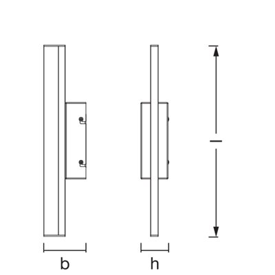 Orbis Mirror 60CM Click CCT DIM IP44 White