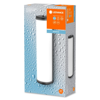 Bathroom Wall Luminaire IP44 E14 320mm E14 Black