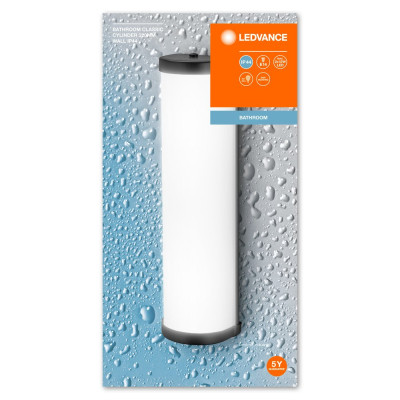 Bathroom Wall Luminaire IP44 E14 320mm E14 Black