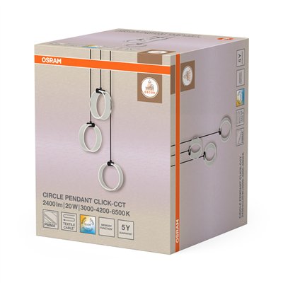 Decor Circle 3XPendant PL 20W Click CCT Black