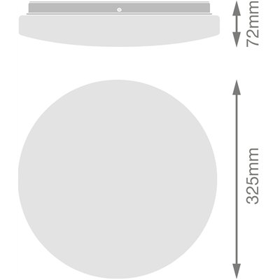 OUTDOOR ESSENTIAL 325mm 24W 830 White