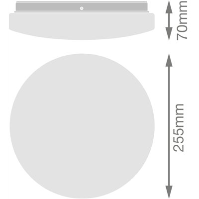 OUTDOOR ESSENTIAL 255mm 18W 830 White