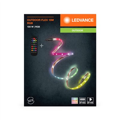 OUTDOOR FLEX IP65 RGB 15M RGB IP65 Remote Control