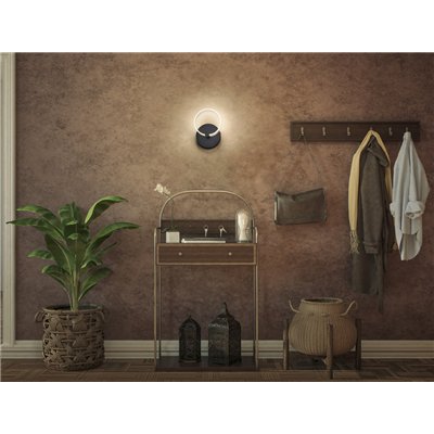 Decor Circle Wall 8W Click CCT Black