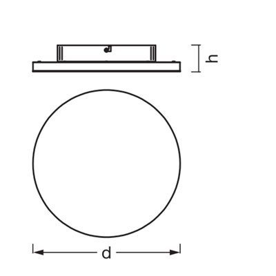 PLANON™ Frameless Round 450mm 28W 830 White