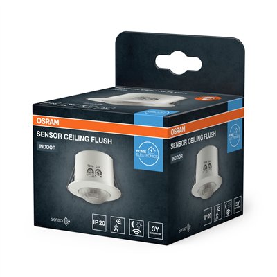 SENSOR CEILING FLUSH IP20 360DEG IP20 WT