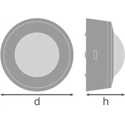 SENSOR CEILING IP44 360DEG IP44 WT