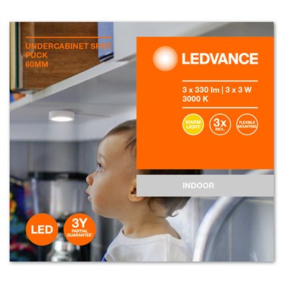 Spot Puck 65mm 3 x 3W White