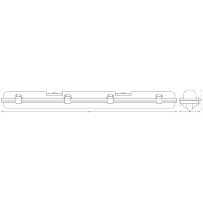 SUBMARINE THROUGHWIRING 120cm 15W 4000K