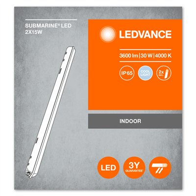 SUBMARINE® 2 x 15W 4000K