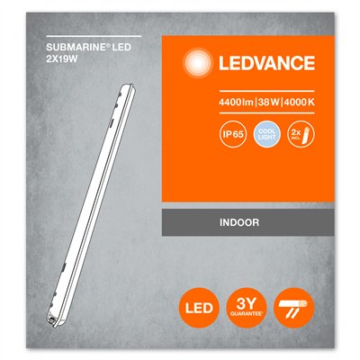 SUBMARINE® 2 x 19W 4000K