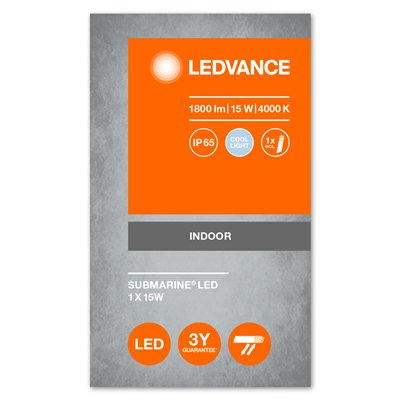 SUBMARINE® 1 x 15W 4000K