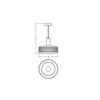 Decor Clay Windows Pendant 1XE27 Brown