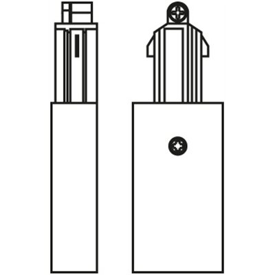 Tracklight accessories Supply Connector Black