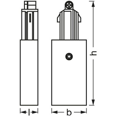 Tracklight accessories Supply Connector White