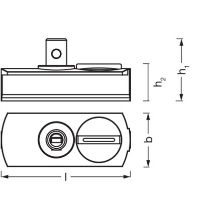 Tracklight accessories Pendant Connector White