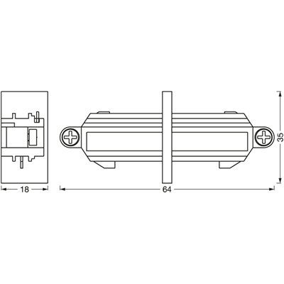 Tracklight accessories Linear Connector White