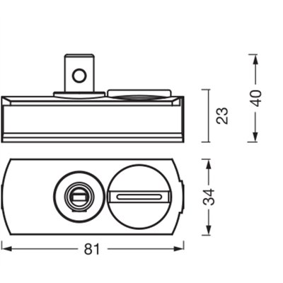 Tracklight accessories Pendant Connector White