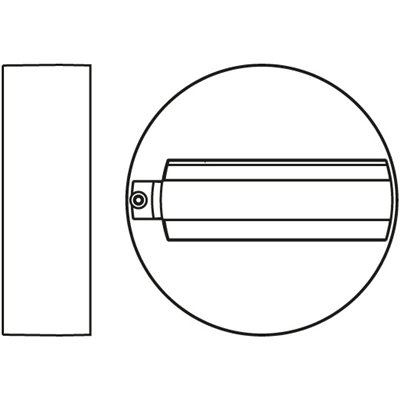 Tracklight rail and base Black