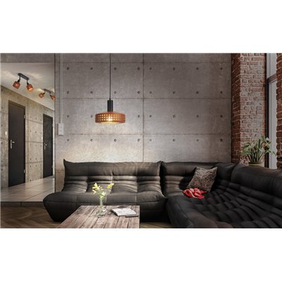 Decor Clay Windows Wall 2XE27 Brown