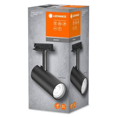 TRACKLIGHT SPOT CYLINDER GU10 Black 