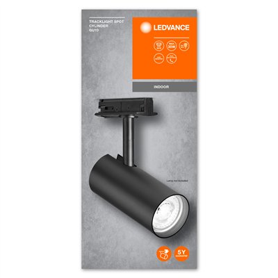 TRACKLIGHT SPOT CYLINDER GU10 Black 
