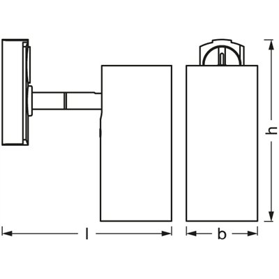TRACKLIGHT SPOT CYLINDER GU10 Black 