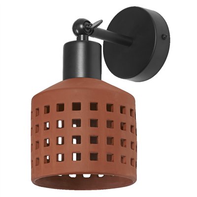 Decor Clay Windows Wall 1XE27 Brown