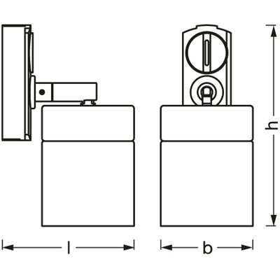 TRACKLIGHT SPOT CYLINDER GOLD GU10 Black