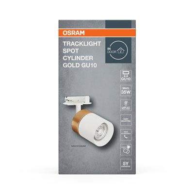 TRACKLIGHT SPOT CYLINDER GOLD GU10 White