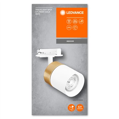 TRACKLIGHT SPOT CYLINDER GOLD GU10 White