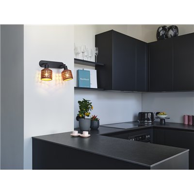 Decor Clay Windows Wall 2XE27 Brown