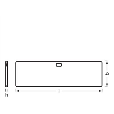 UNDERCABINET PANEL FRAMELESS 30x10cm CCT DIM Black