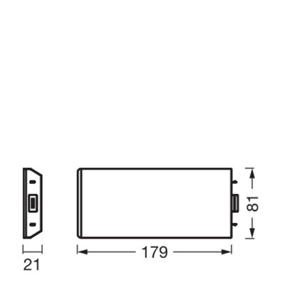 UNDERCABINET SOCKET FRAMELESS 830 DIM Black Extension