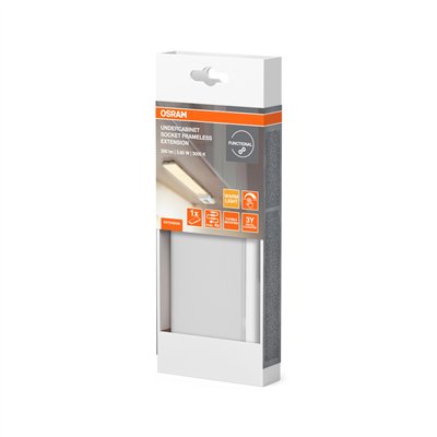 UNDERCABINET SOCKET FRAMELESS 830 DIM White Extension