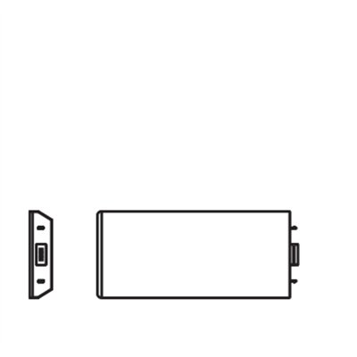 UNDERCABINET SOCKET FRAMELESS 830 DIM Black Extension