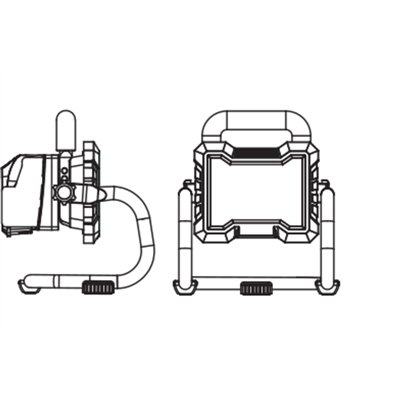 WORKLIGHT BATTERY 18V POWER FOR ALL ALLIANCE 15W 840 Black