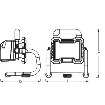 WORKLIGHT BATTERY 18V POWER FOR ALL ALLIANCE 15W 840 Black