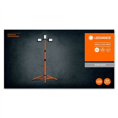 WORKLIGHT BATTERY TRIPOD 40W 4000K