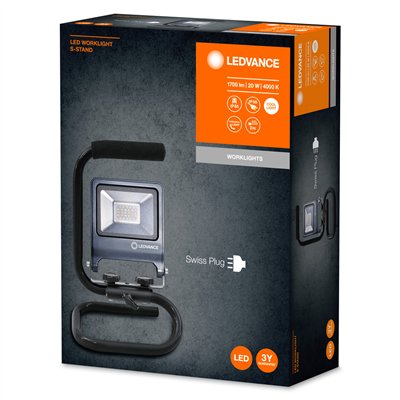 WORKLIGHT S-STAND CH PLUG 20 W 4000 K 