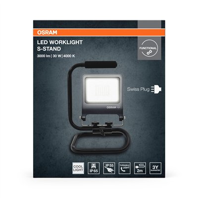 WORKLIGHT S-STAND CH PLUG 30W 840