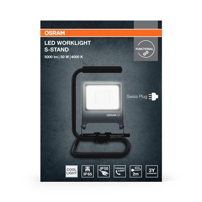 WORKLIGHT S-STAND CH PLUG 50W 840