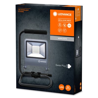 WORKLIGHT S-STAND CH PLUG 50 W 4000 K 