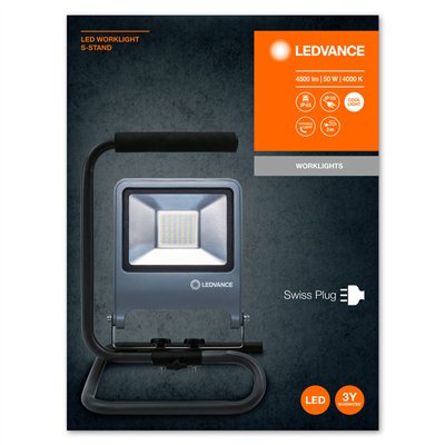 WORKLIGHT S-STAND CH PLUG 50 W 4000 K 