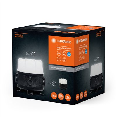 WORKLIGHT VALUE 360° SOCKET 30W 865
