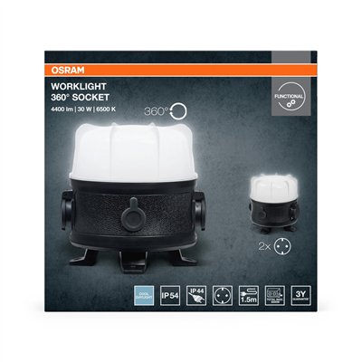 WORKLIGHT VALUE 360° SOCKET 30W 865