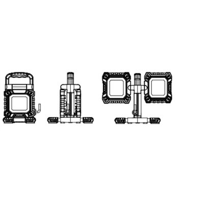 WORKLIGHT VALUE FLEX 2x30W 865