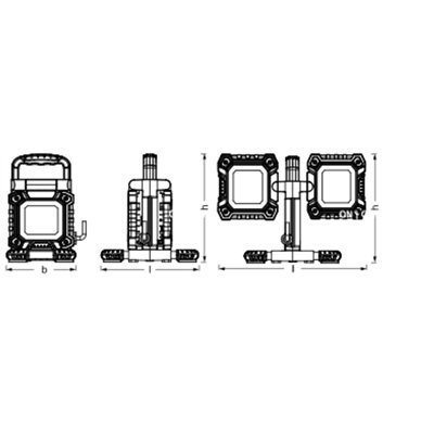 WORKLIGHT VALUE FLEX 2x30W 865